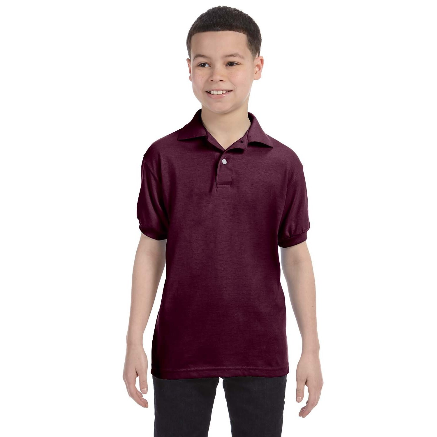 boys maroon polo