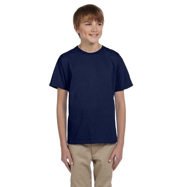 navy blue polyester shirt