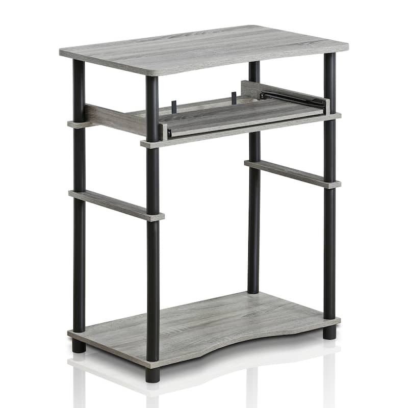 Home Pipe Frame Laptop Notebook Computer Desk with Pull-Out Keyboard Tray