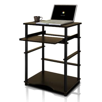 Home Pipe Frame Laptop Notebook Computer Desk with Pull-Out Keyboard Tray