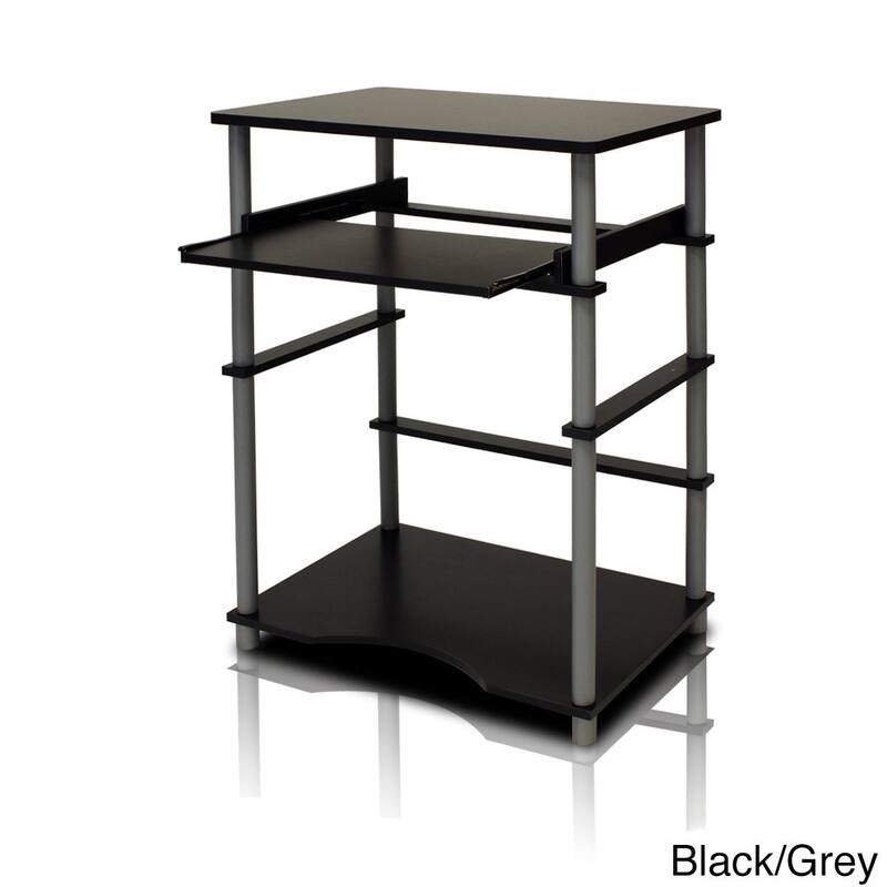 Home Pipe Frame Laptop Notebook Computer Desk with Pull-Out Keyboard Tray