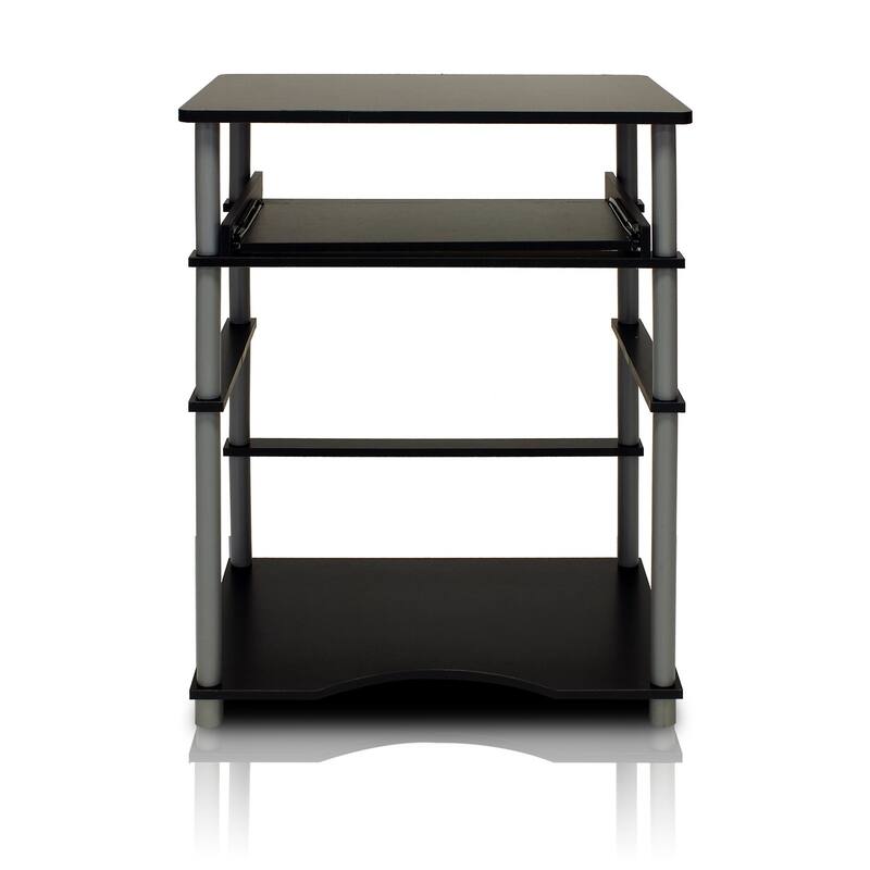 Home Pipe Frame Laptop Notebook Computer Desk with Pull-Out Keyboard Tray