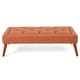 preview thumbnail 18 of 21, Williams Tufted Fabric Ottoman Bench by Christopher Knight Home Orange