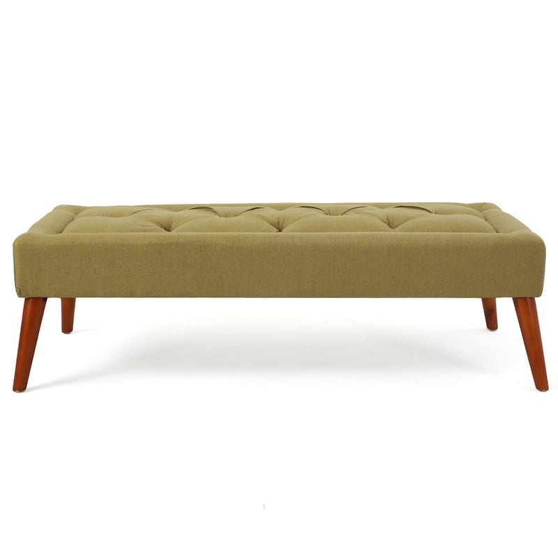Williams Tufted Fabric Ottoman Bench by Christopher Knight Home