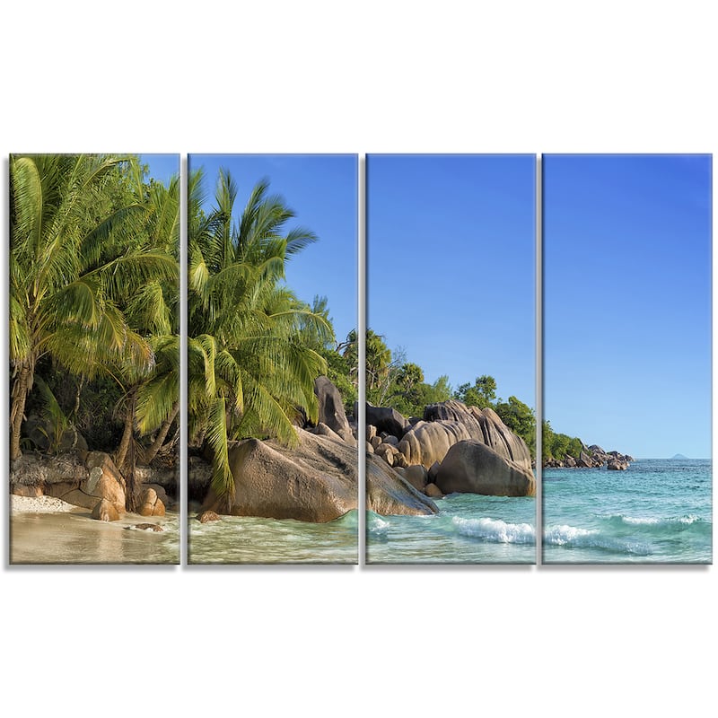 Anse Lazio Praslin Island Seychelles - Large Seashore Canvas Print ...