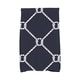 preview thumbnail 1 of 1, 18 x 30-inch Ahoy! Geometric Print Hand Towel Navy