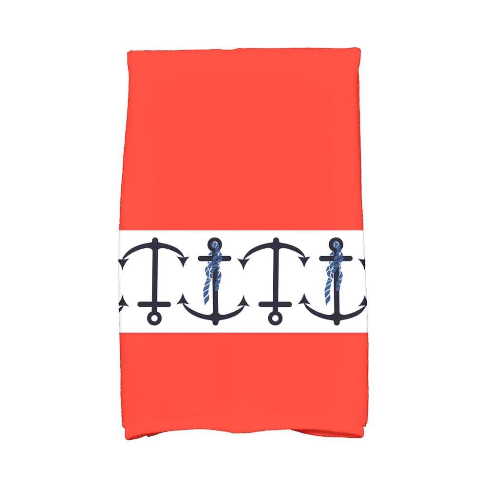 18 x 30-inch Anchor Stripe Stripe Print Hand Towel