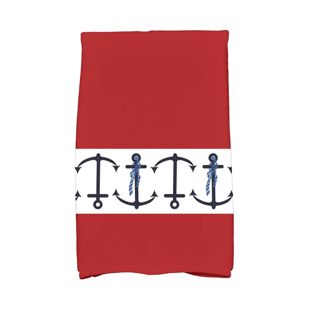 18 x 30-inch Anchor Stripe Stripe Print Hand Towel