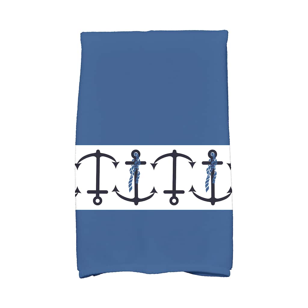 18 x 30-inch Anchor Stripe Stripe Print Hand Towel