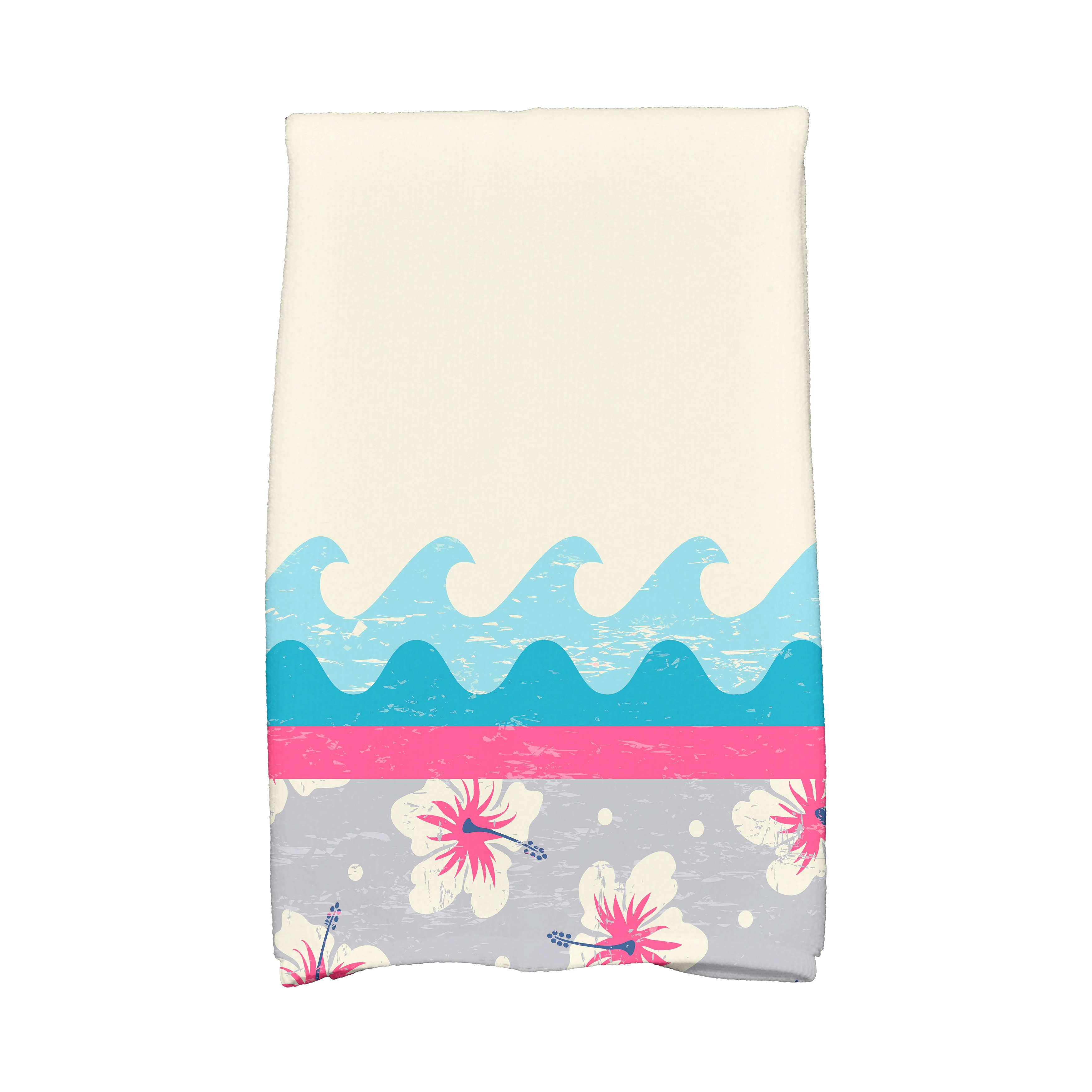 18 x 30-inch Hang Ten Floral Print Hand Towel - Bed Bath & Beyond - 12310686