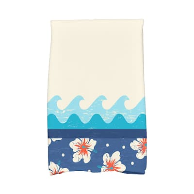 18 x 30-inch Hang Ten Floral Print Hand Towel