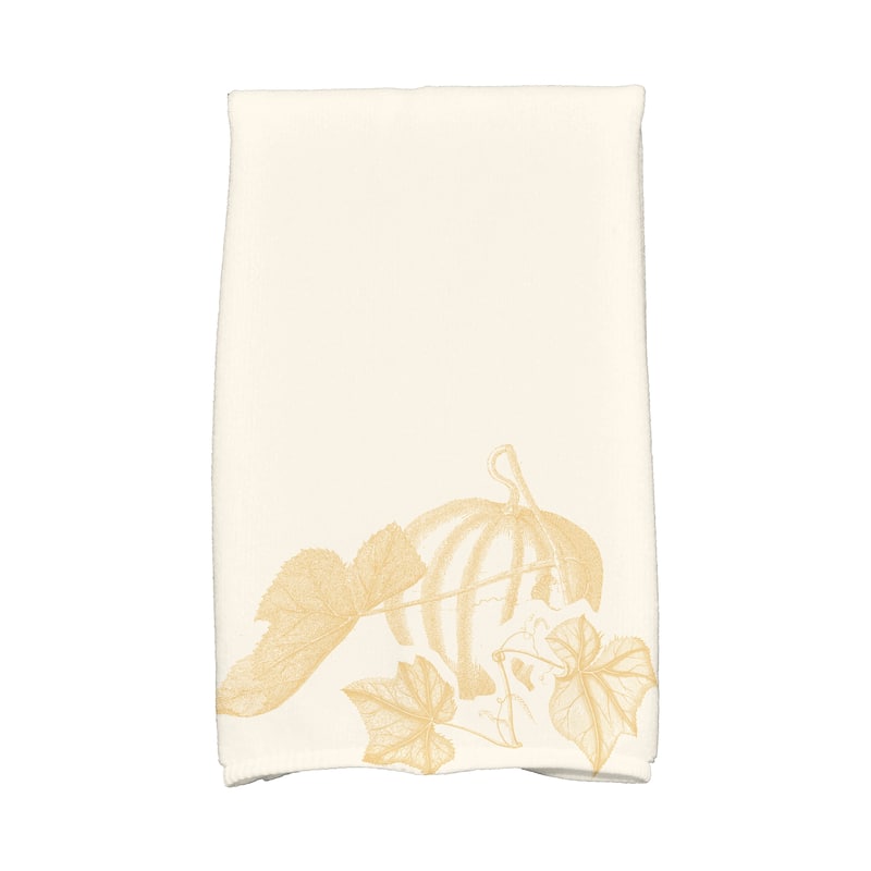 18 x 30-inch Stagecoach Holiday Floral Print Hand Towel - Yellow