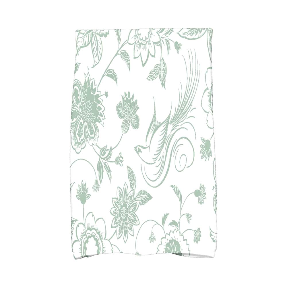 18 x 30-inch Traditional Bird Floral Floral Print Hand Towel