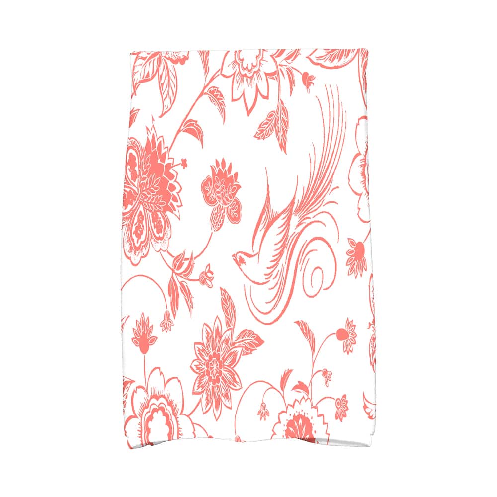 18 x 30-inch Traditional Bird Floral Floral Print Hand Towel