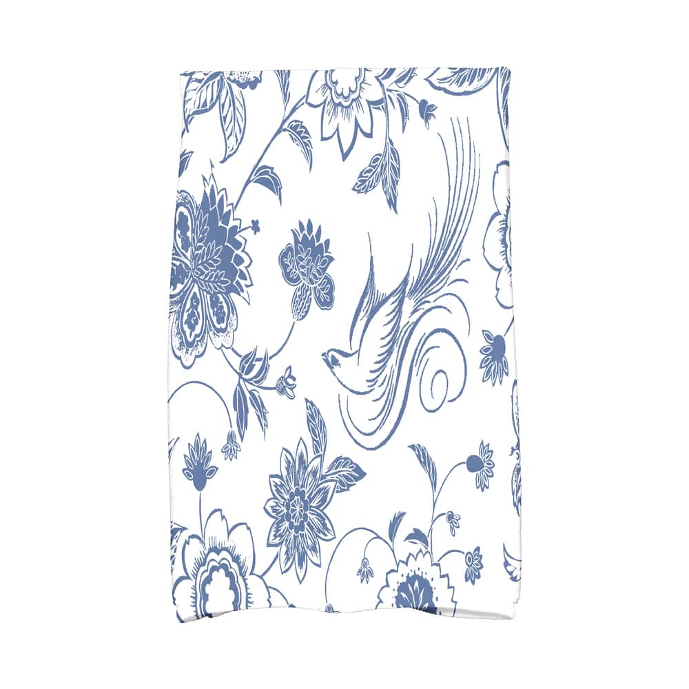 18 x 30-inch Traditional Bird Floral Floral Print Hand Towel