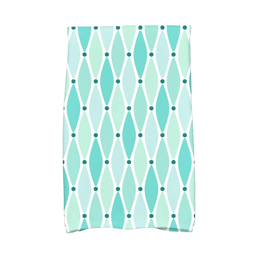 18 x 30-inch Wavy Geometric Print Hand Towel