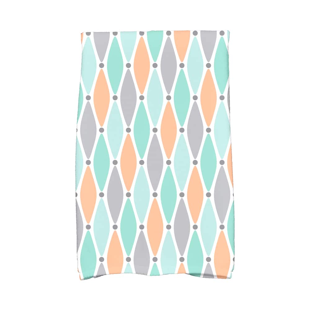 18 x 30-inch Wavy Splash Geometric Print Hand Towel