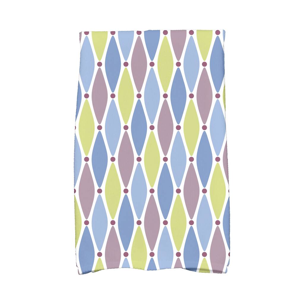 18 x 30-inch Wavy Splash Geometric Print Hand Towel