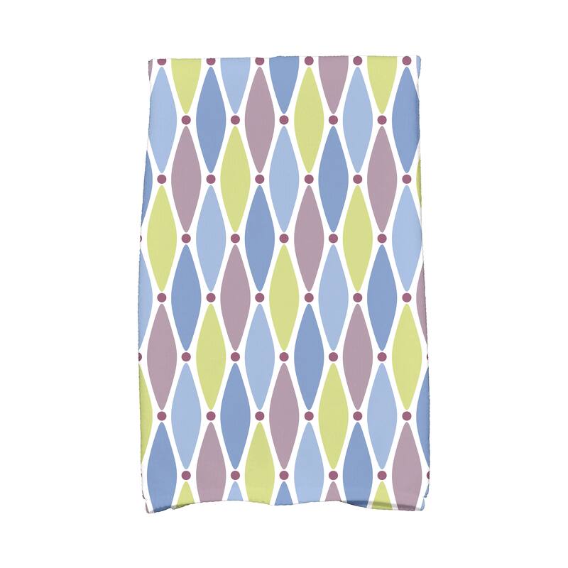 18 x 30-inch Wavy Splash Geometric Print Hand Towel