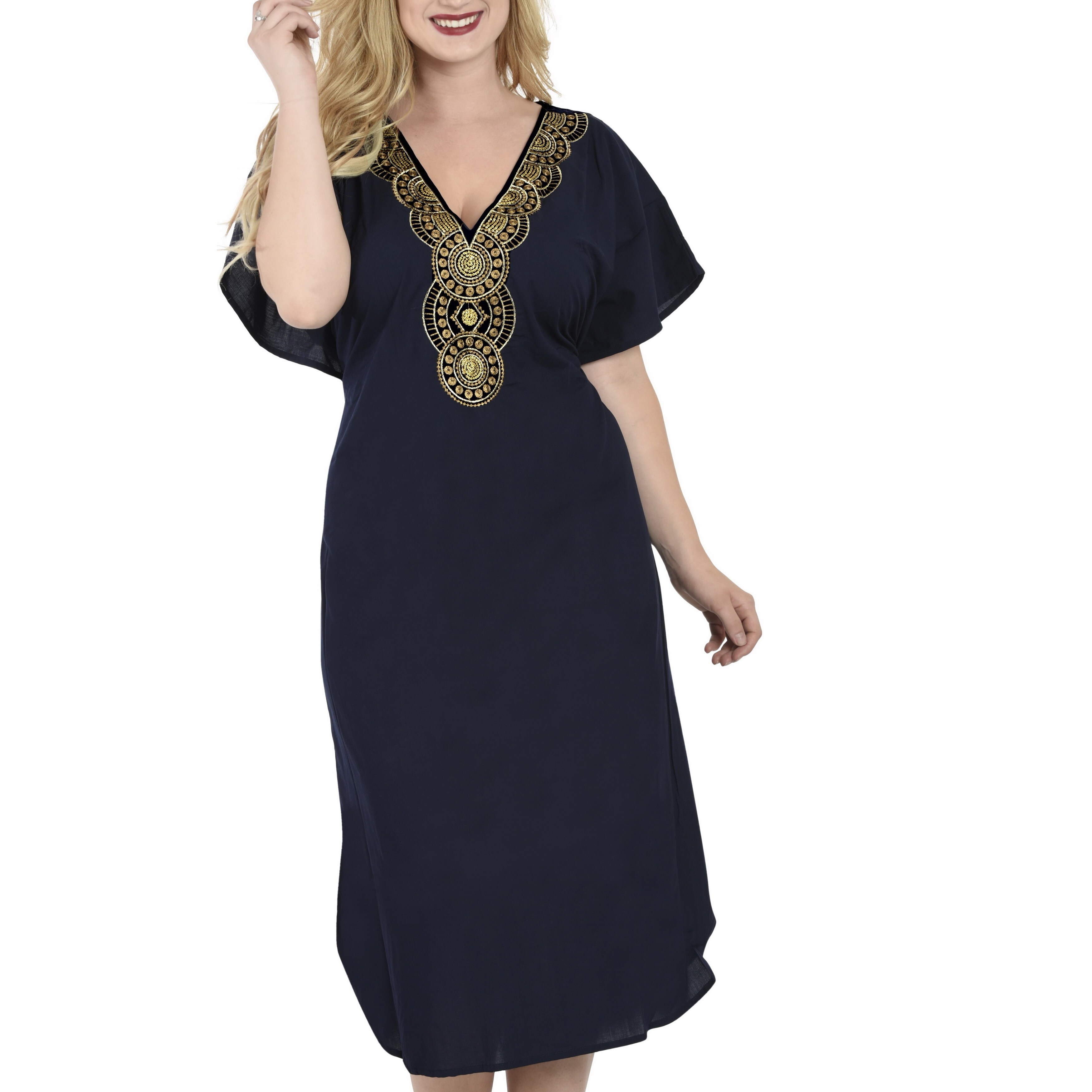 navy beach kaftan