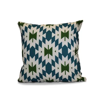 16 x 16-inch, Patna, Geometric Print Pillow