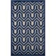 preview thumbnail 80 of 110, Nourison Ultima Area Rug Modern & Contemporary - Ivory/Blue - 3' x 5' - Contains Latex - Rectangle - Indoor - 2' 6" x 4'