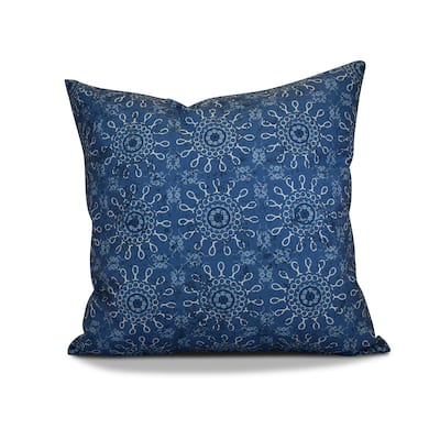 16 x 16-inch, Sun Tile, Geometric Print Outdoor Pillow