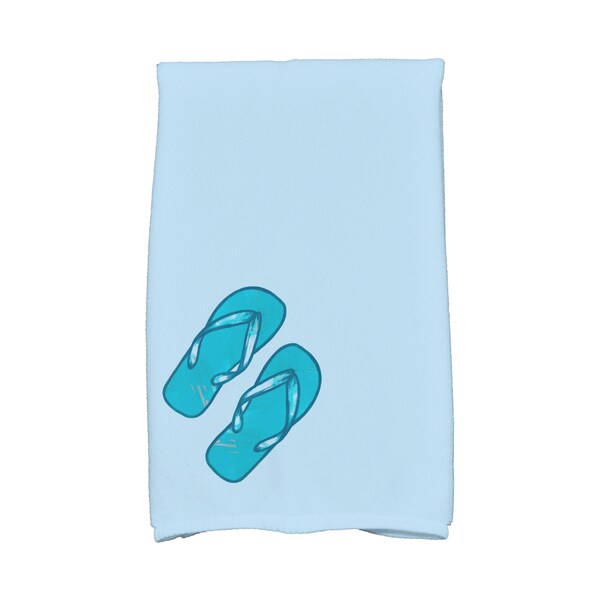 16 x 25-inch, Flip Flops, Geometric Print Kitchen Towel