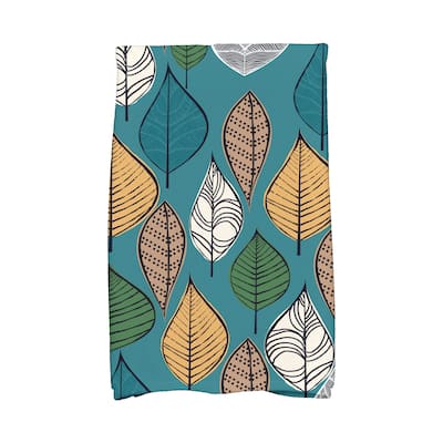 18 x 30-inch, Autumn Leaves, Floral Print Kitchen Towel