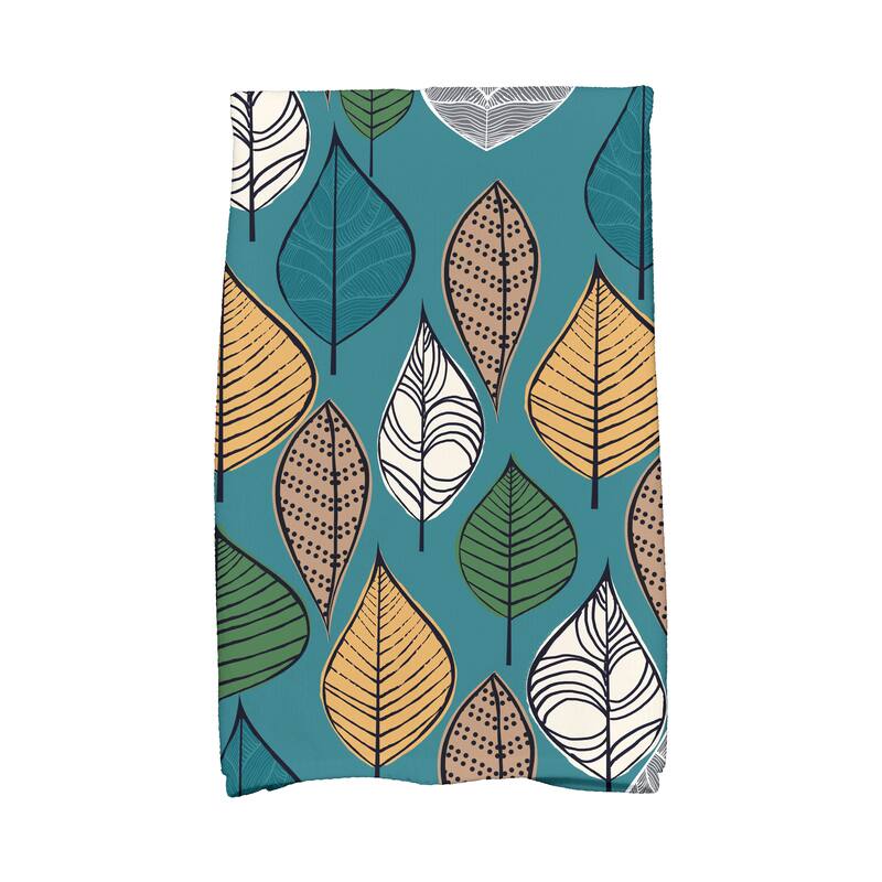 18 x 30-inch, Autumn Leaves, Floral Print Kitchen Towel