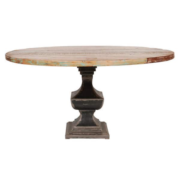 Handmade Brooklyn Reclaimed Round Dining Table 60 Inch With Reclaimed Round Dining Table 60 Inch