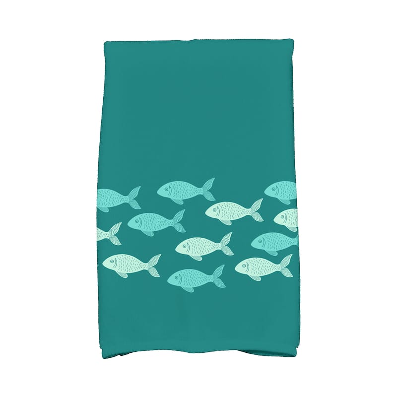 18 x 30-inch, Fish Line, Animal Print Kitchen Towel
