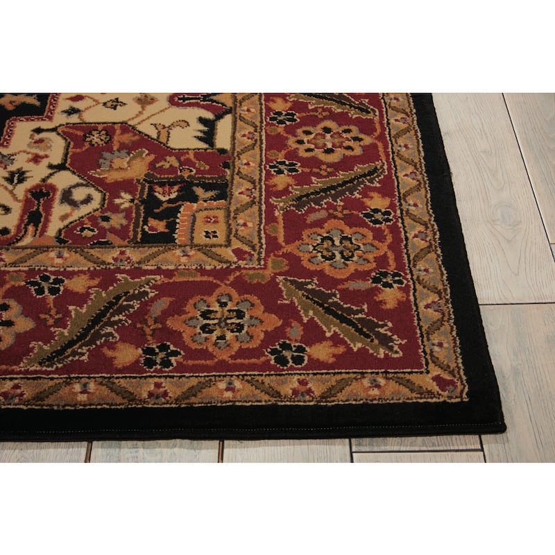 Nourison Paramount Bordered Medallion Area Rug