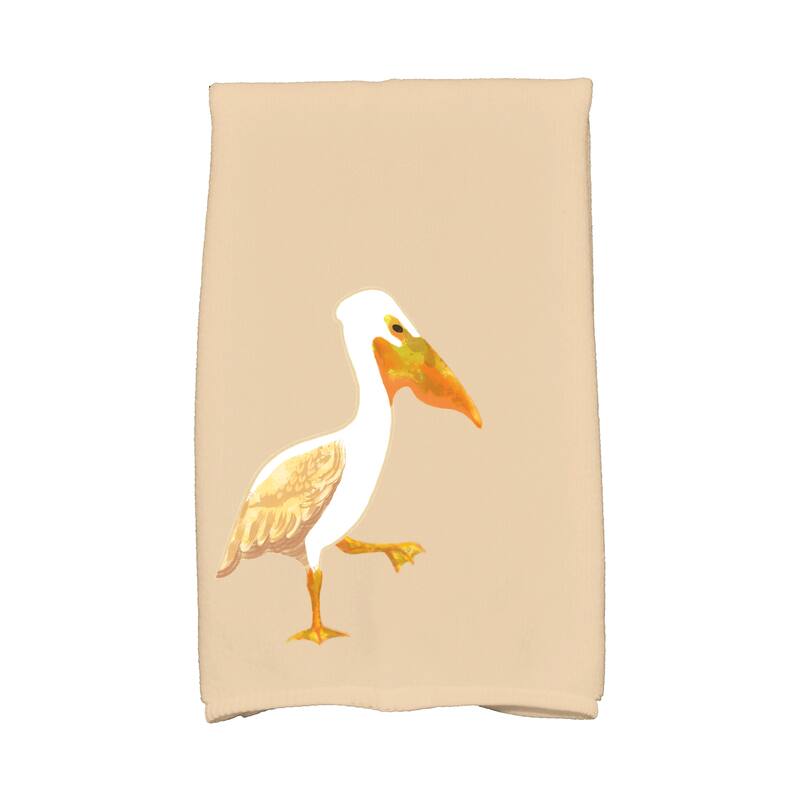 18 x 30-inch, Pelican March, Animal Print Kitchen Towel - Taupe