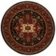 preview thumbnail 21 of 21, Nourison Paramount Bordered Medallion Area Rug 5'3" Round - Black - Runner/Round