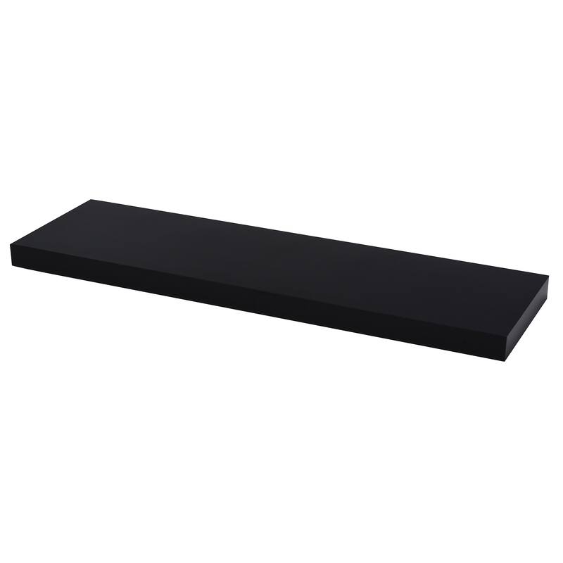 High Gloss Black Wood Shelf