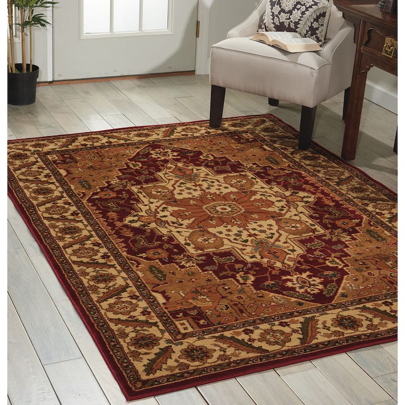 Nourison Paramount Bordered Medallion Area Rug