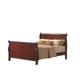 Shop Louis Philippe III Cherry Wood Bed - On Sale - Free Shipping Today - Overstock - 12314381