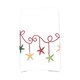 preview thumbnail 4 of 2, 18 x 30-inch, Starfish Ornaments, Holiday Geometric Print Kitchen Towel Red