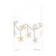 preview thumbnail 2 of 2, 18 x 30-inch, Starfish Ornaments, Holiday Geometric Print Kitchen Towel Yellow