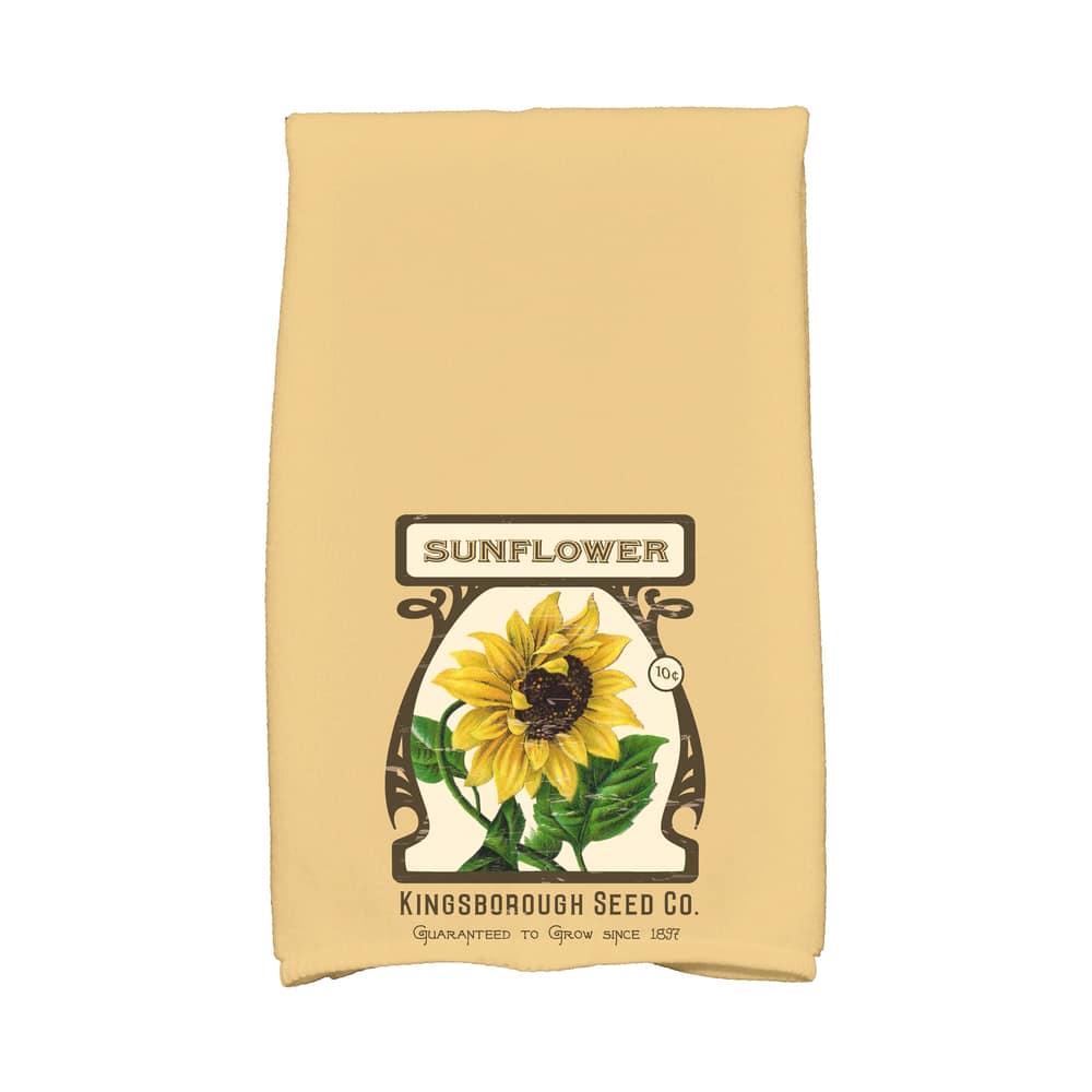 18 x 30-inch, Sunflower, Floral Print Kitchen Towel