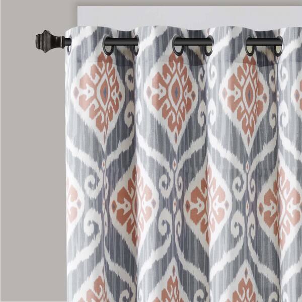 Shop Madison Park Mika Printed Ikat Curtain Panel On Sale Free