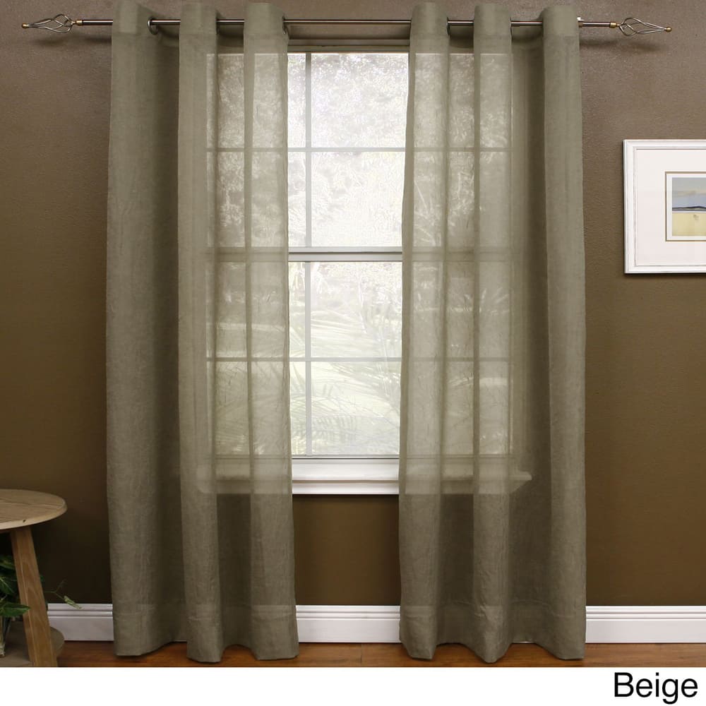Miller Curtains Preston 63-Inch Grommet Sheer Panel