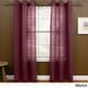 preview thumbnail 1 of 0, Miller Curtains Preston 108-inch Sheer Grommet Panel - 48 x 108 - 48 x 108 Merlot