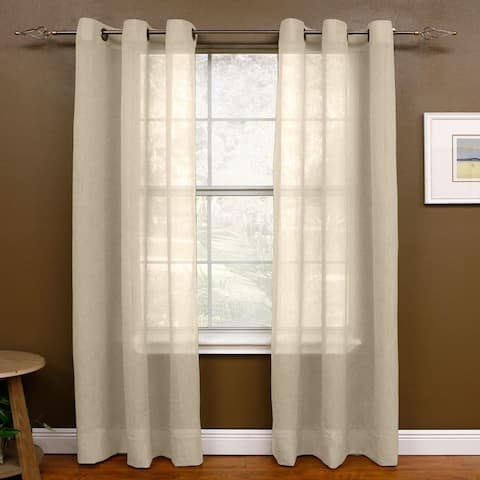 Miller Curtains 95-inch Preston Grommet Sheer Panel - 48 x 95 - 48 x 95