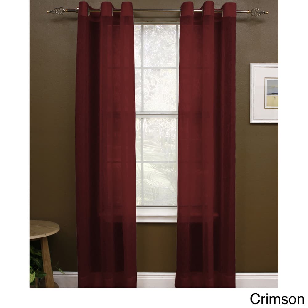 Miller Curtains 95-inch Preston Grommet Sheer Panel - 48 x 95 - 48 x 95