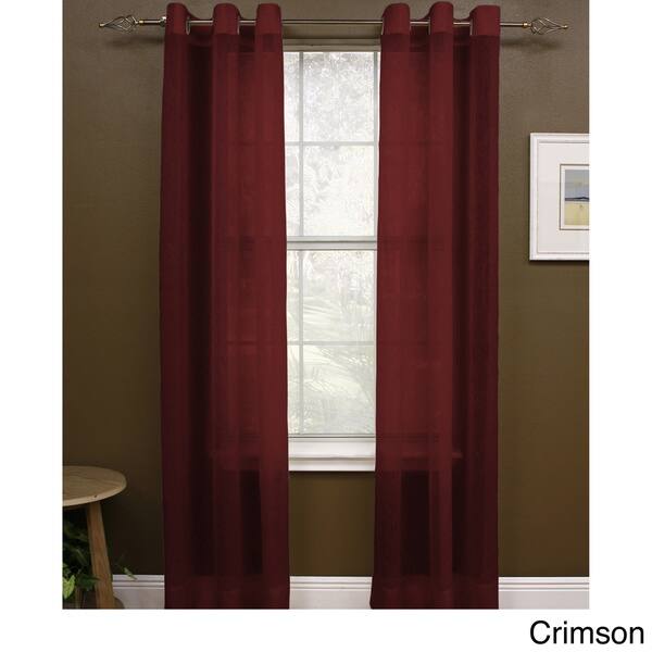 Shop Miller Curtains 95 Inch Preston Grommet Sheer Panel 48 X 95