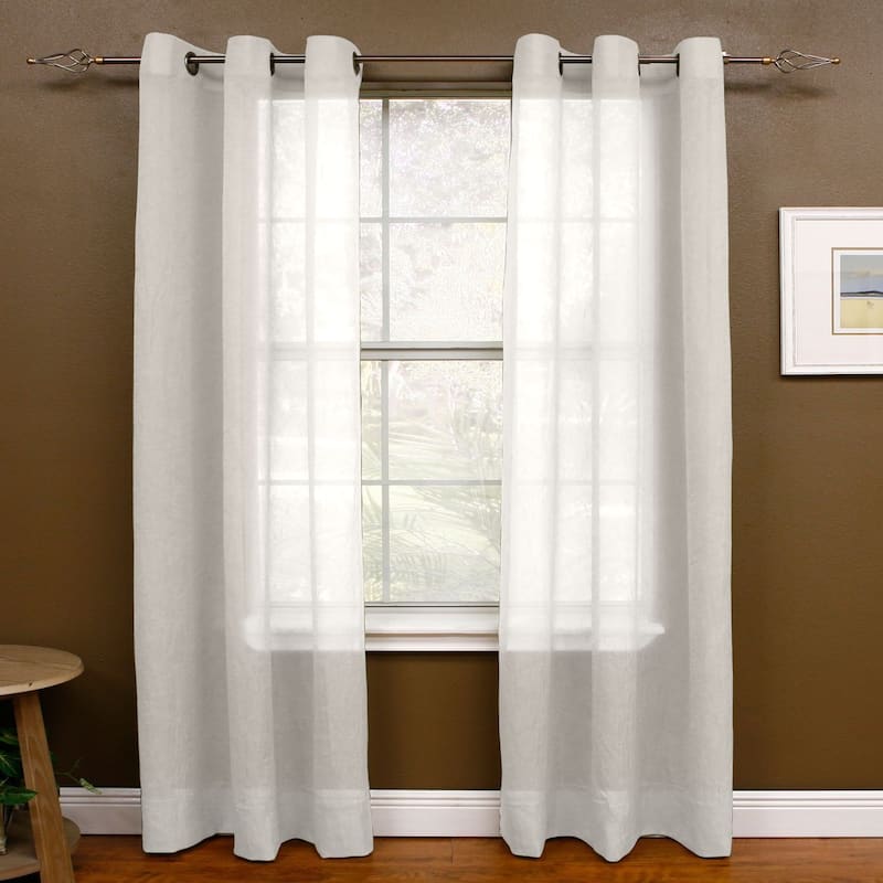 Miller Curtains Preston 84-inch Grommet-top Sheer Panel - On Sale - Bed ...