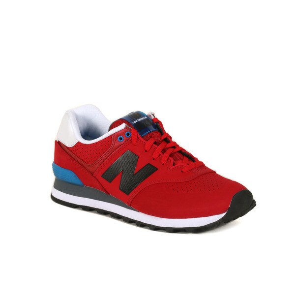 New Balance Red With Blue 574 Paint Chip - 19148394 - Overstock.com ...