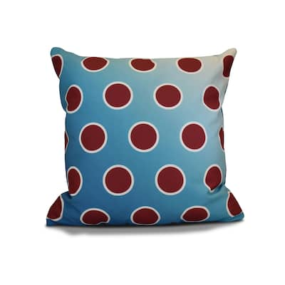 16 x 16-inch, Holiday Bubbly, Geometric Holiday Print Pillow